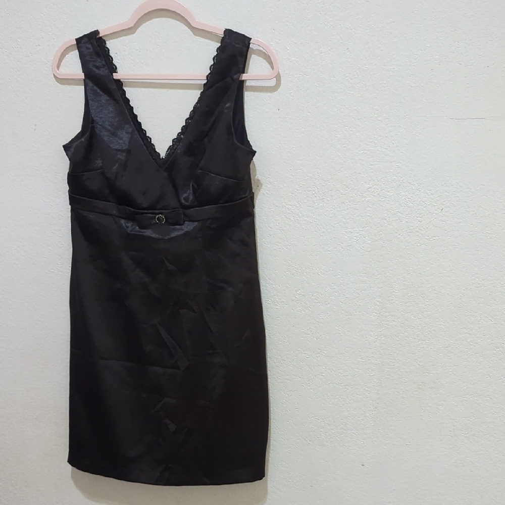 Connected Apparel Black Petite Dress